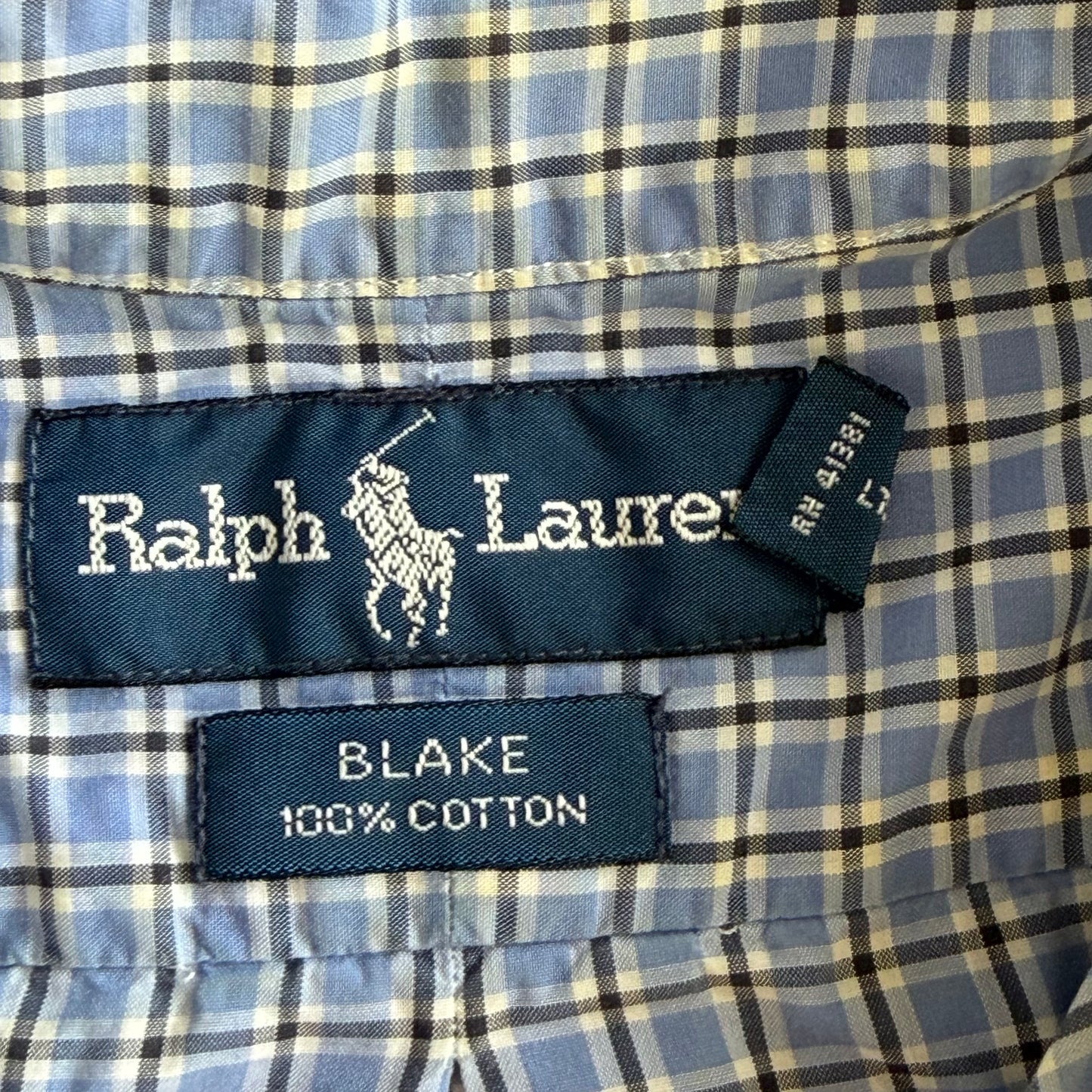 Y2K Polo Ralph Lauren Checkered Button Up Shirt - XL