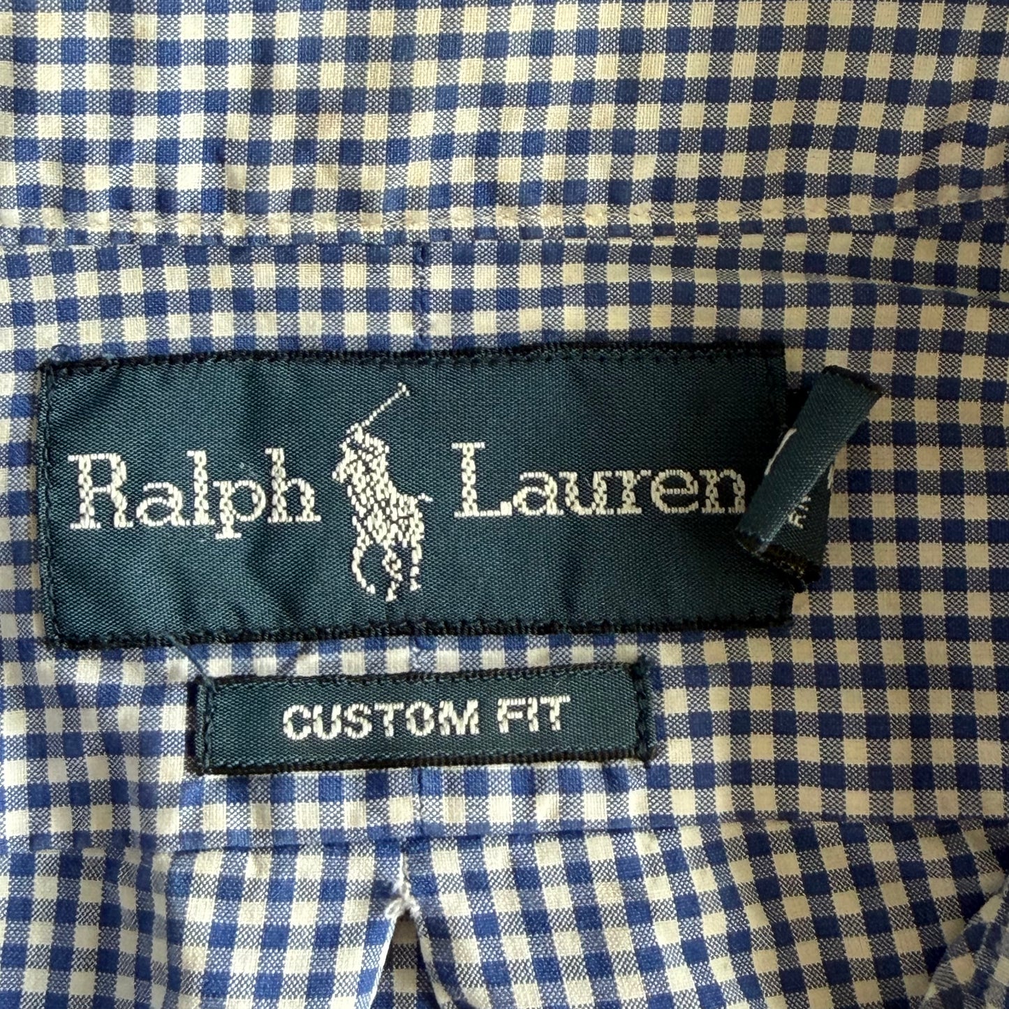 Y2K Polo Ralph Lauren Checkered Button Up Shirt - M