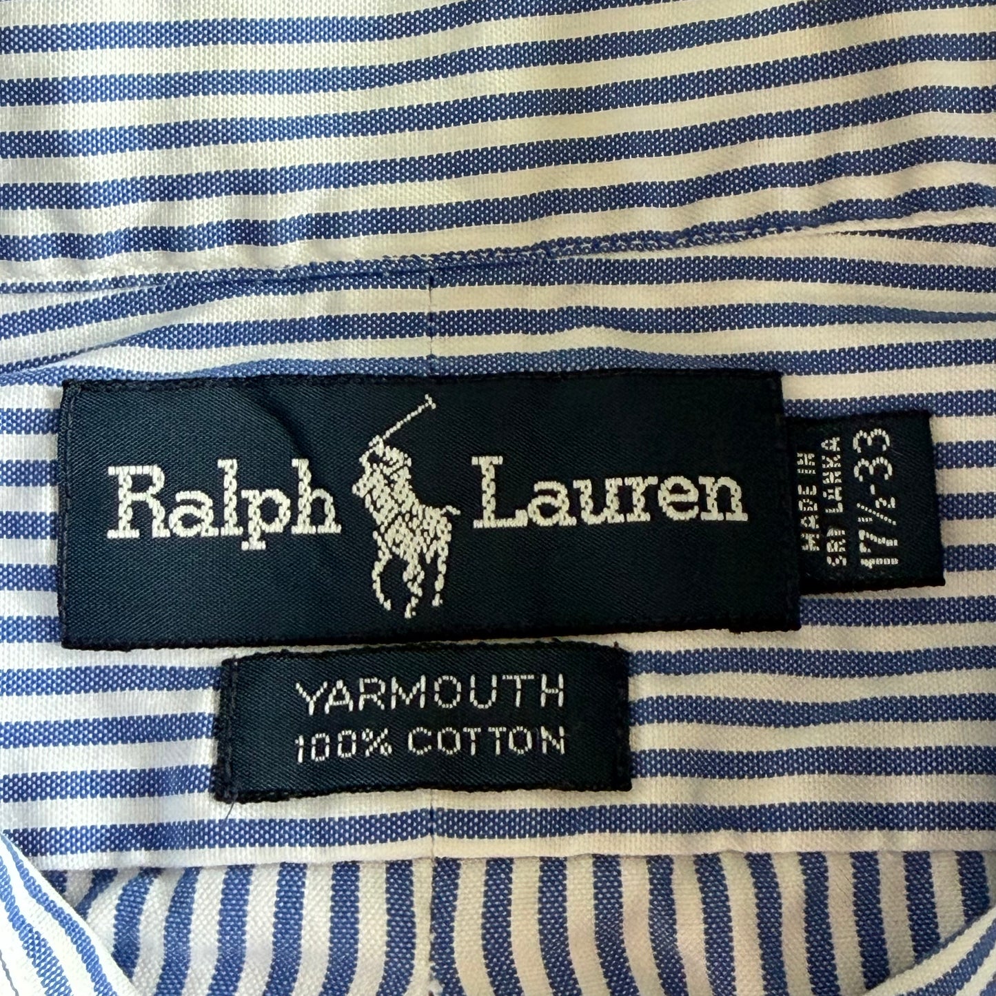 Y2K Polo Ralph Lauren Striped Button Up Shirt - XL