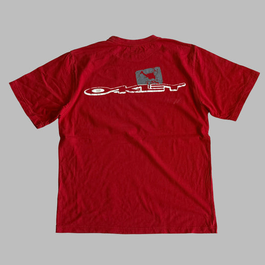 00s Oakley Skull Print T-Shirt - Medium