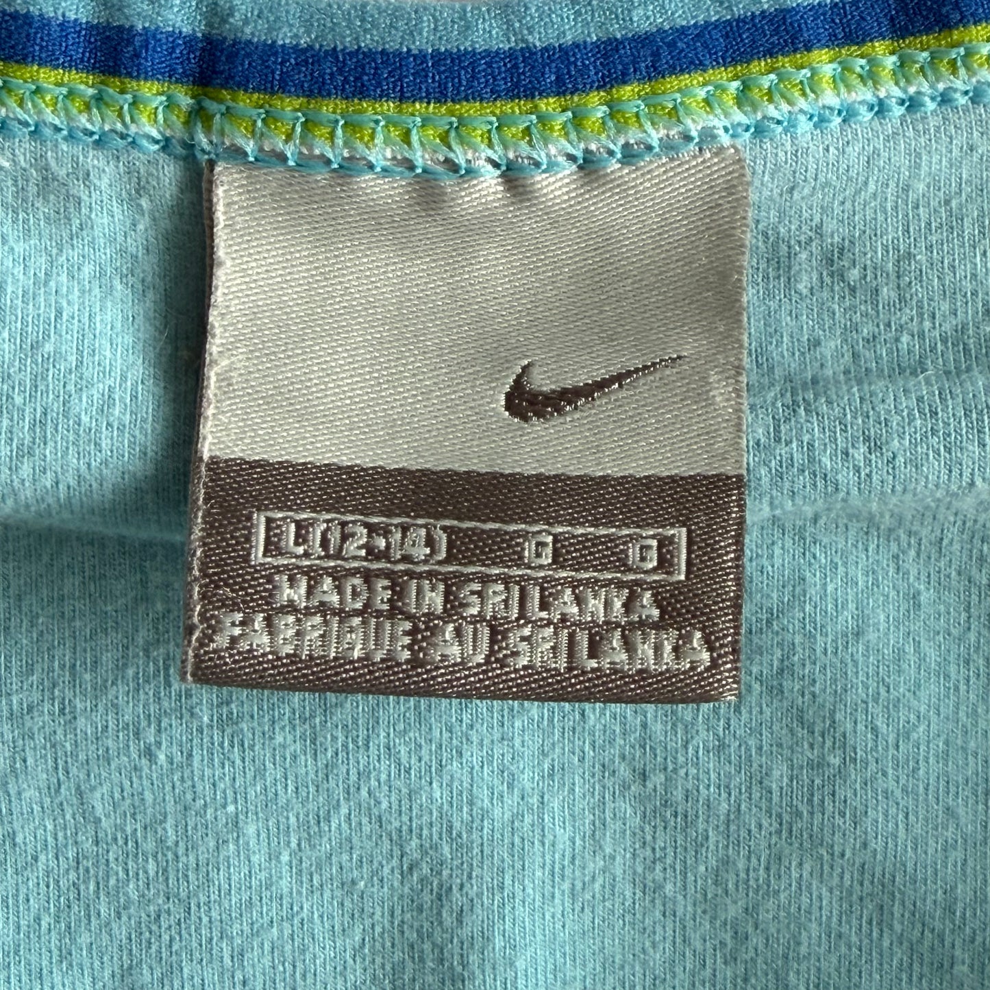 Y2K Nike Striped Activewear Tank - L