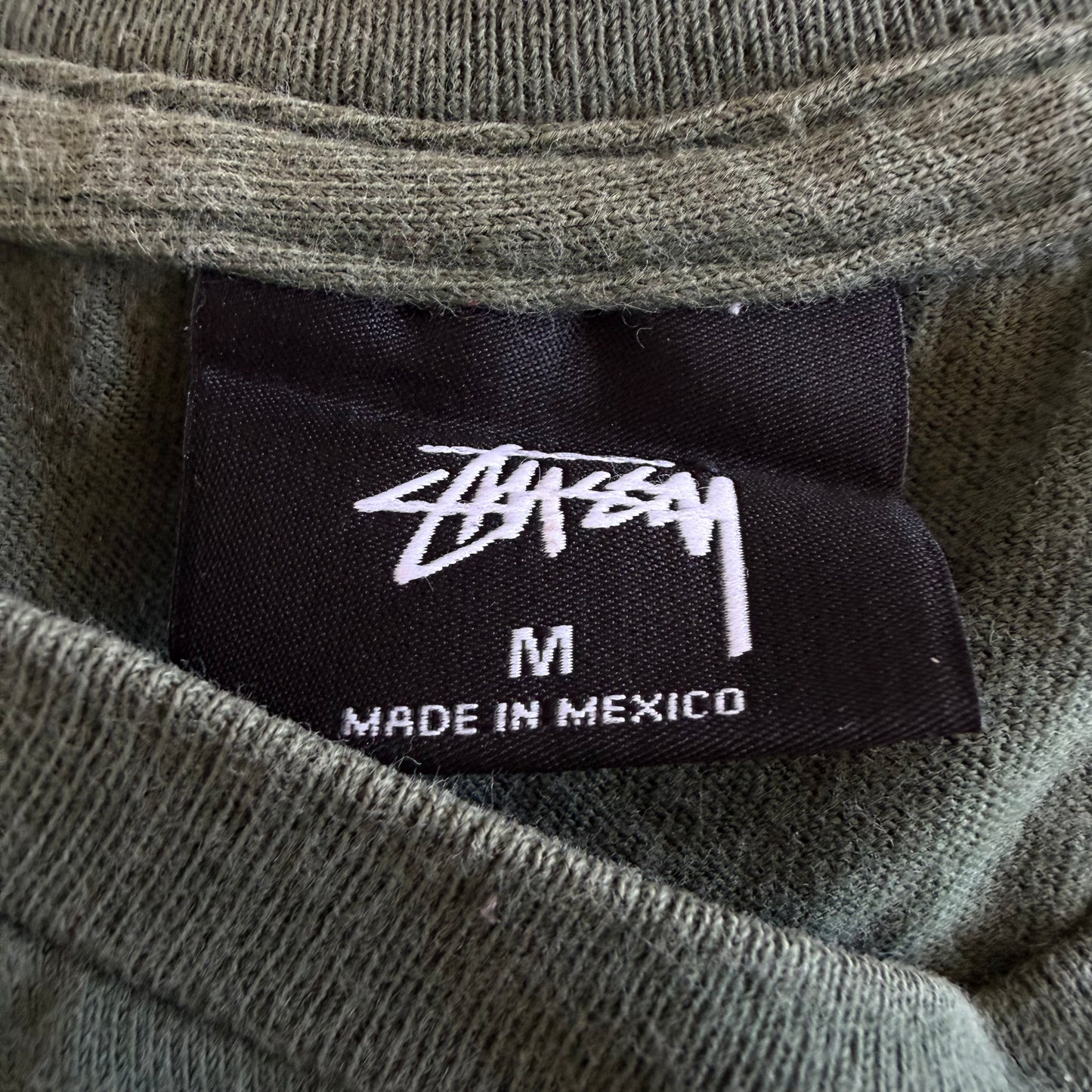 Y2K Stussy Script T-Shirt - M