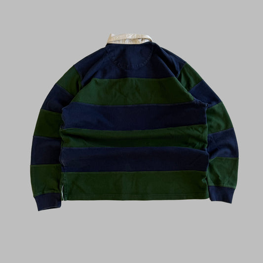 90s Polo Ralph Lauren Striped Rugby - L