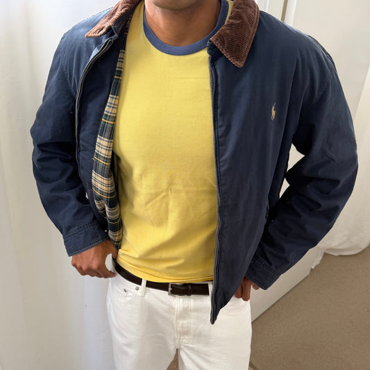90s Polo Ralph Lauren Heavy-weight Harrington Jacket - L