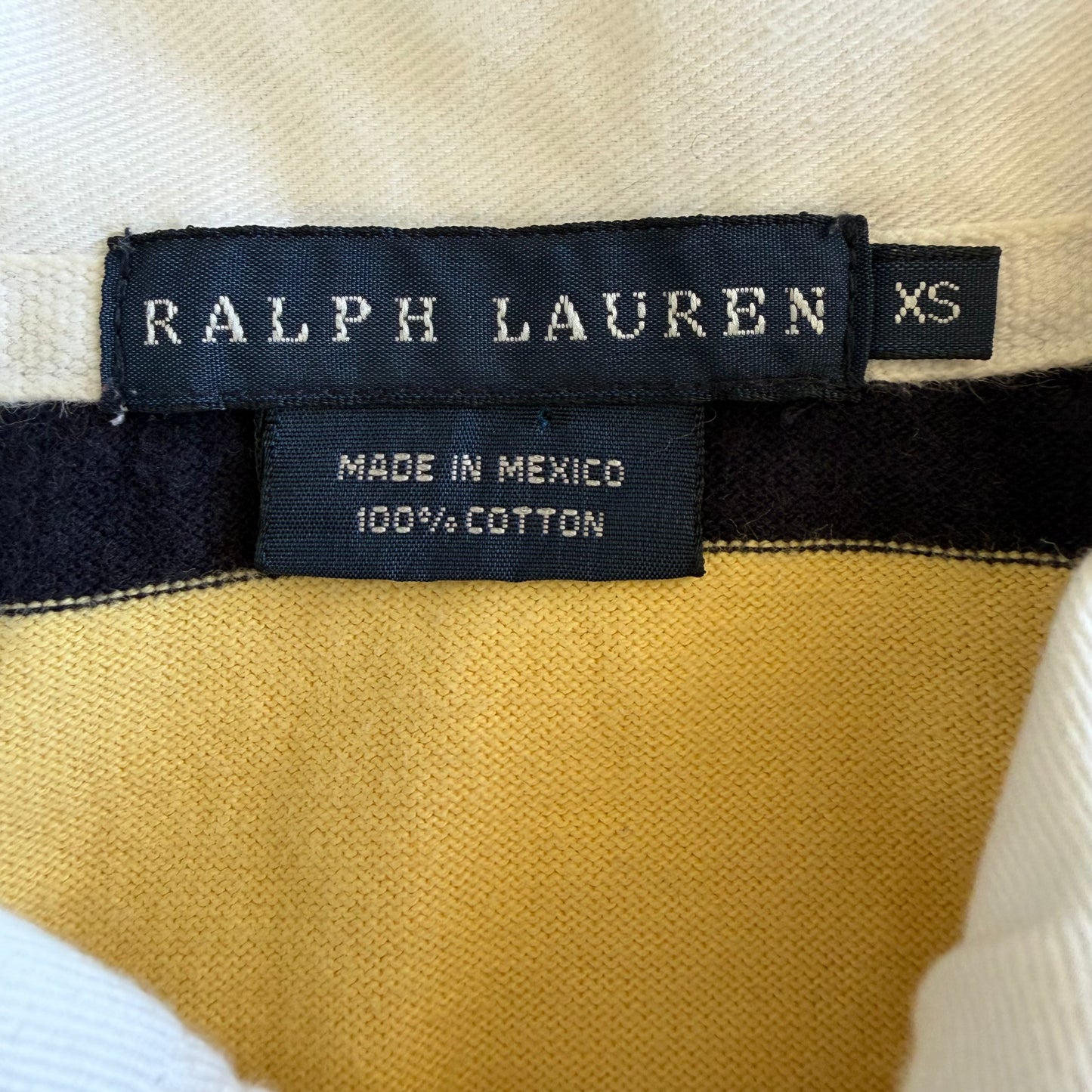 Y2K Polo Ralph Lauren Striped Rugby - XS