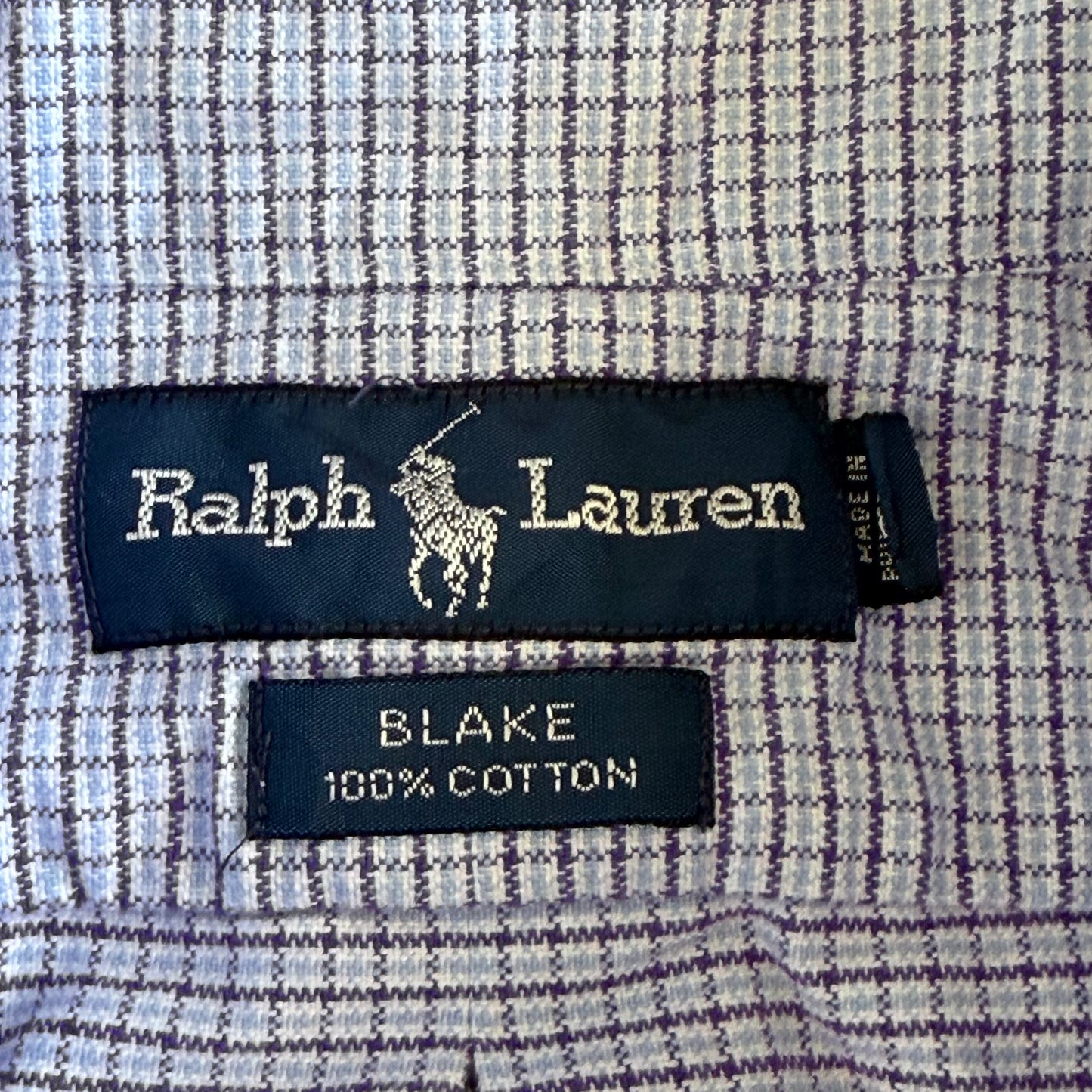 Y2K Polo Ralph Lauren Checkered Button Up Shirt - XL