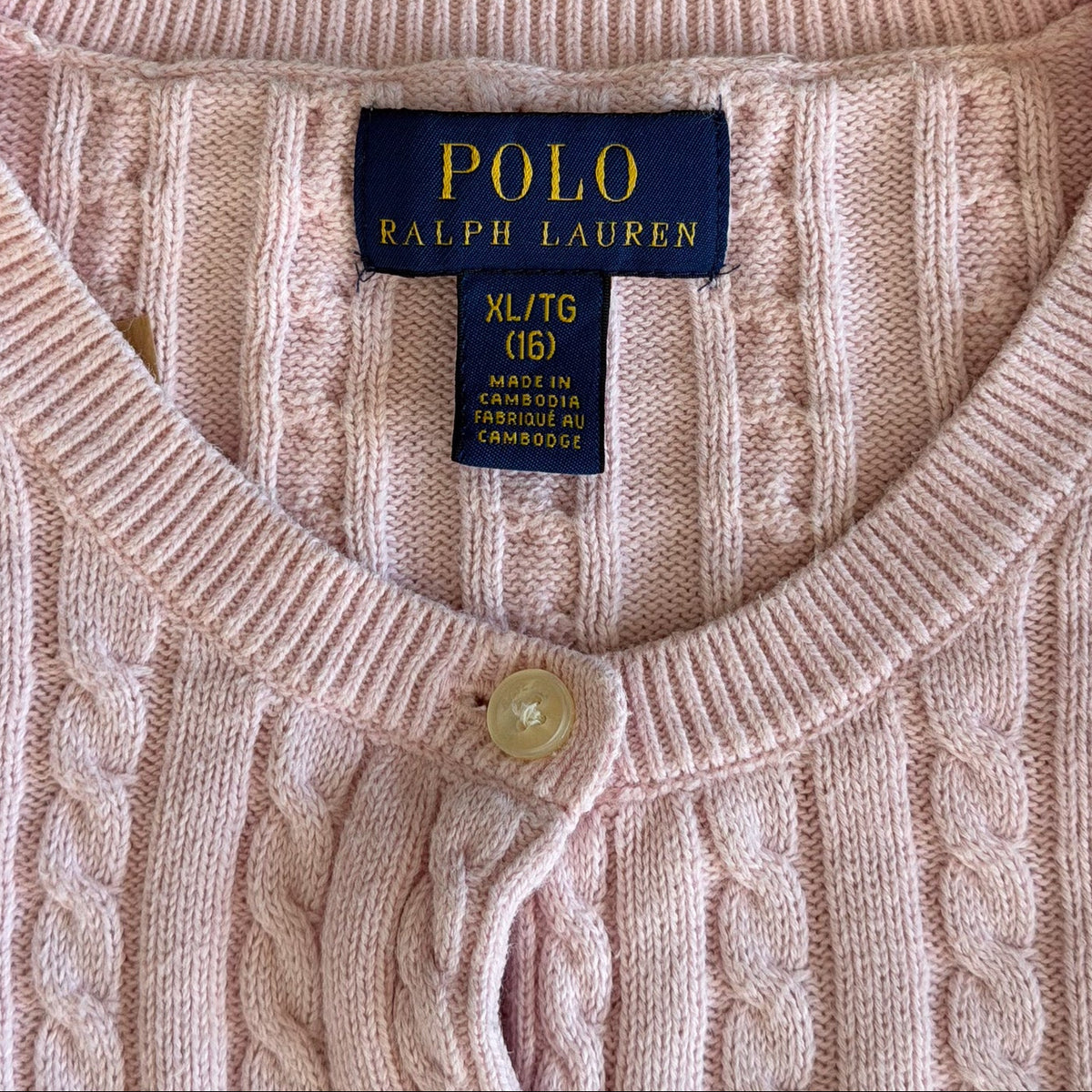 Polo Ralph Lauren Cable Knit Cardigan - L