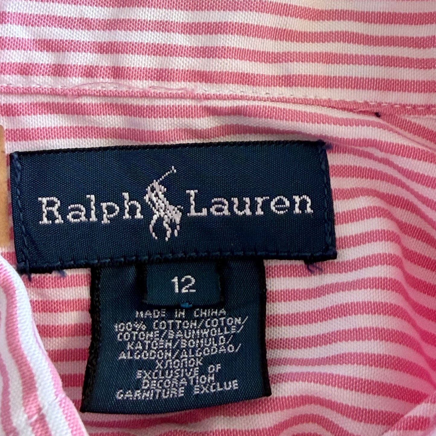 90s Polo Ralph Lauren Striped Button Up Shirt - XS