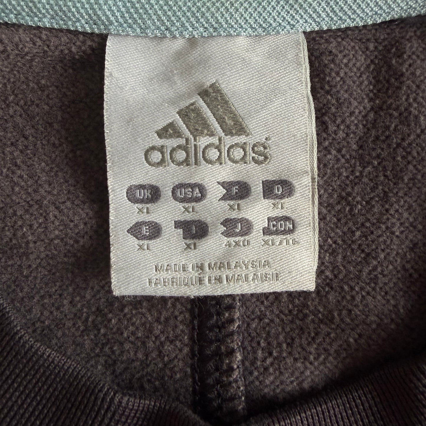 Y2K Adidas Spell Out Sweatshirt - XL