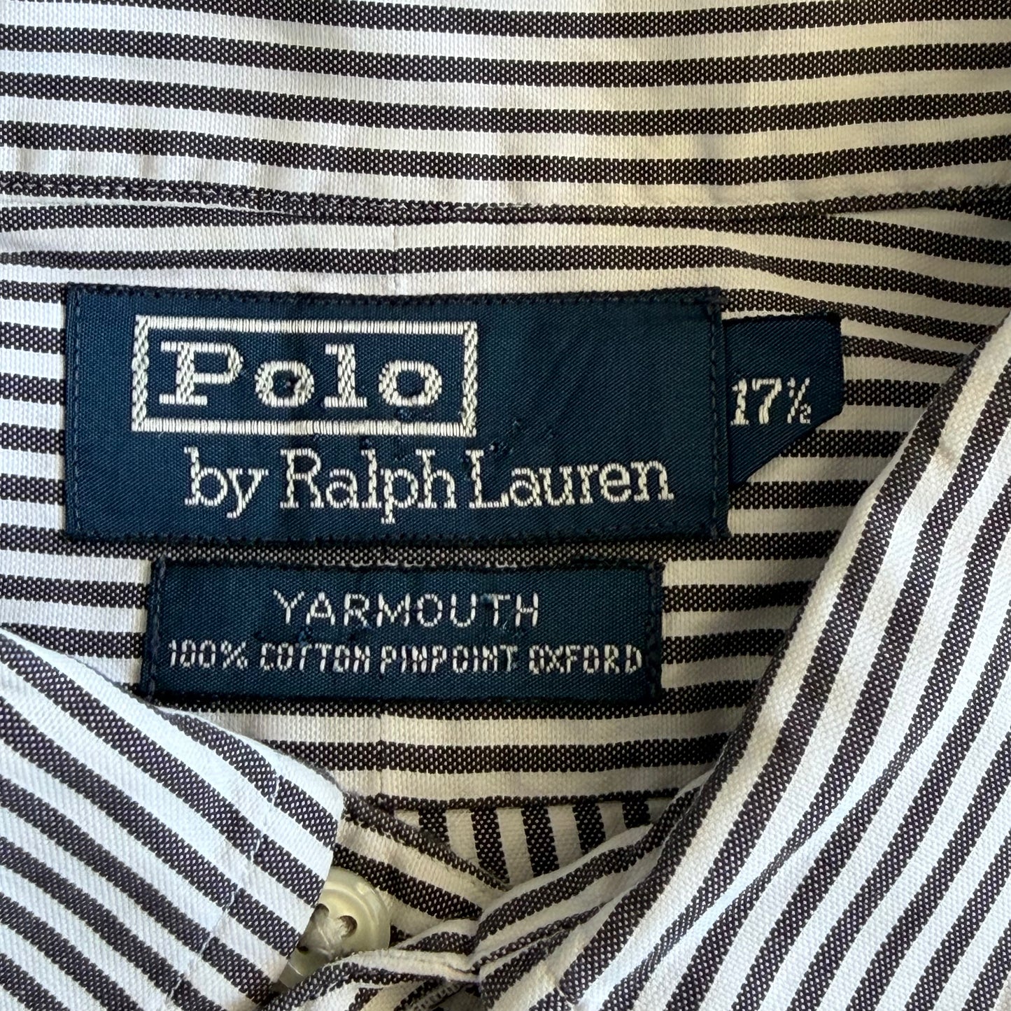 90s Polo Ralph Lauren Striped Button Up Shirt - XL