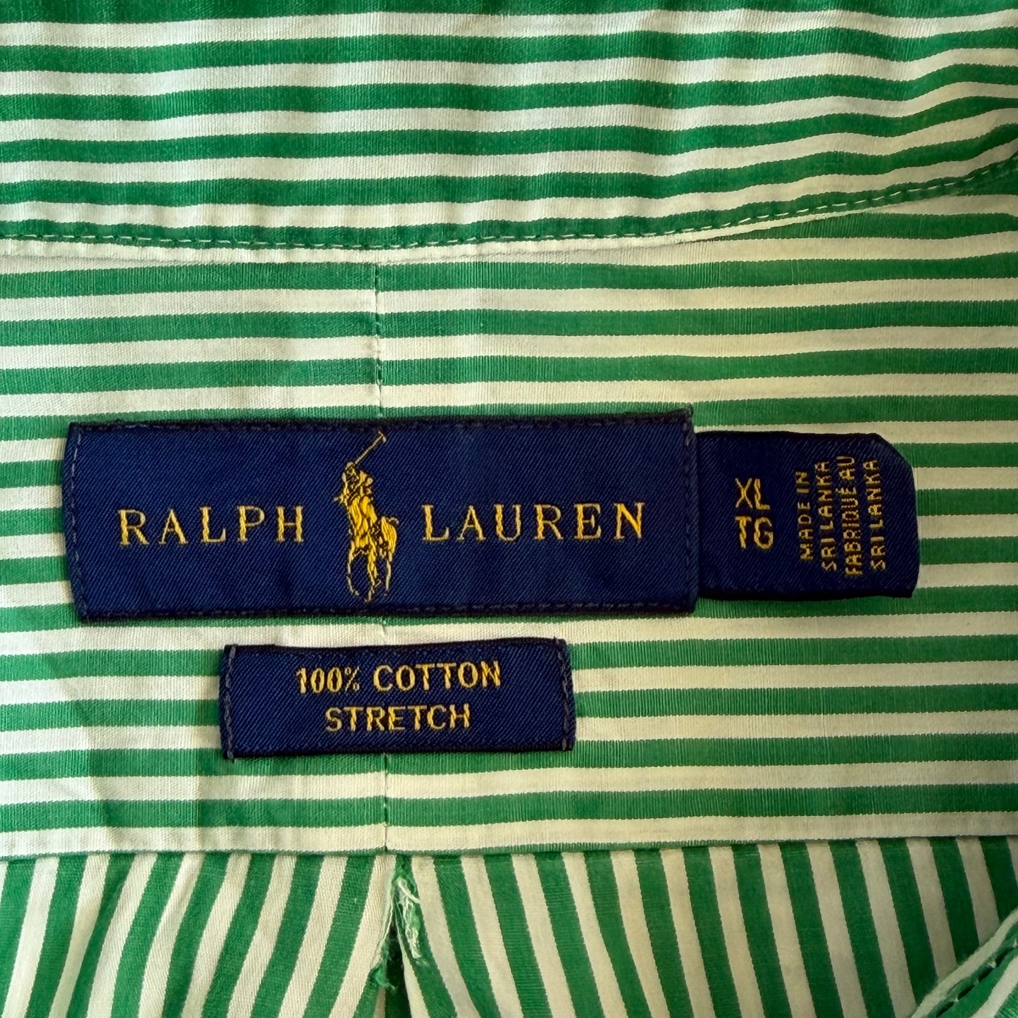 Y2K Polo Ralph Lauren Striped Button Up Shirt - XL