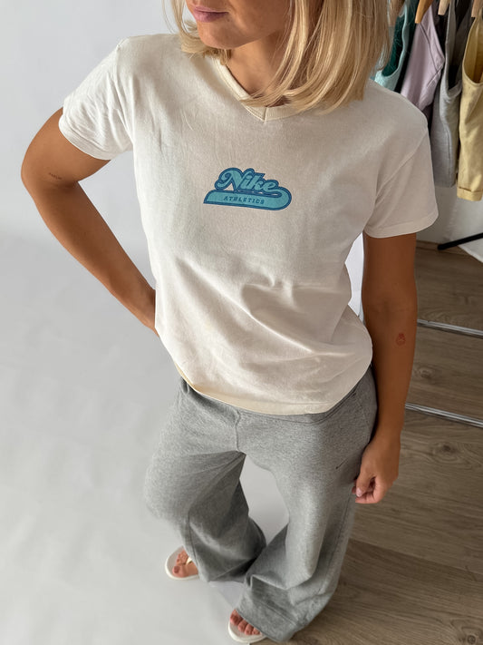 Y2K Nike Athletics Baby Tee - M