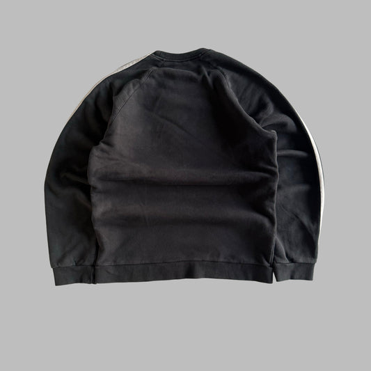 Y2K Adidas Three Stripe Sweatshirt - M