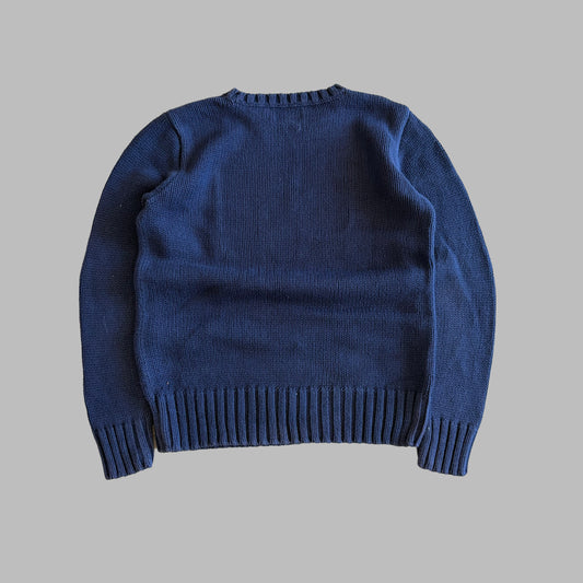 90s Ralph Lauren Flag Heavy Knit - S