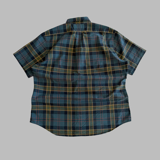 Y2K Polo Ralph Lauren Checkered Button Up Shirt - XL