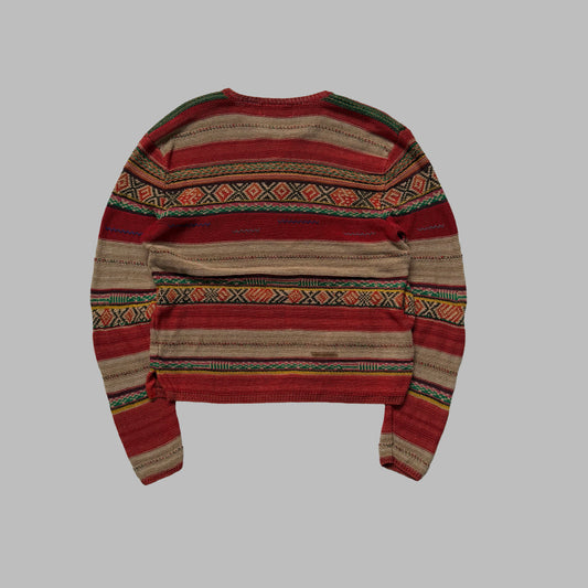 90s Polo Ralph Lauren Aztec Knit - L