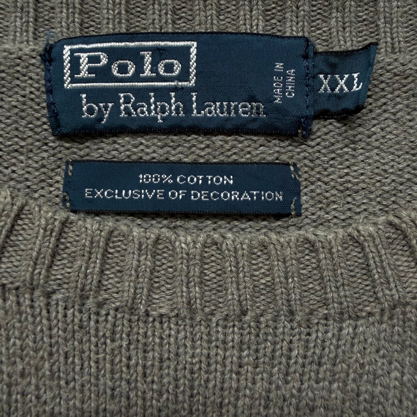 90s Polo Ralph Lauren Cotton Knit Sweater - XL