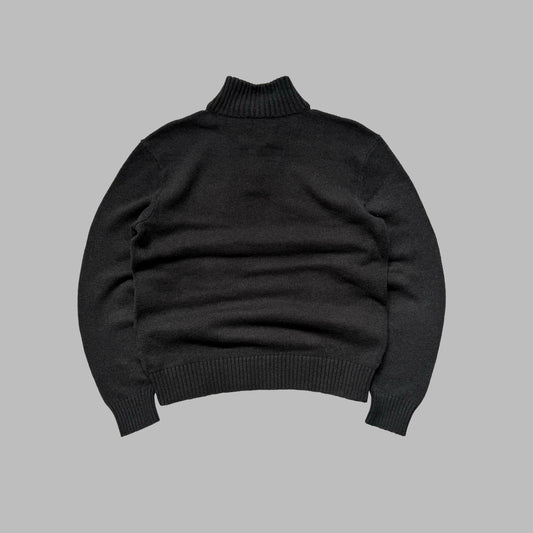 90s Polo Ralph Lauren Henley Heavyweight Knit - M