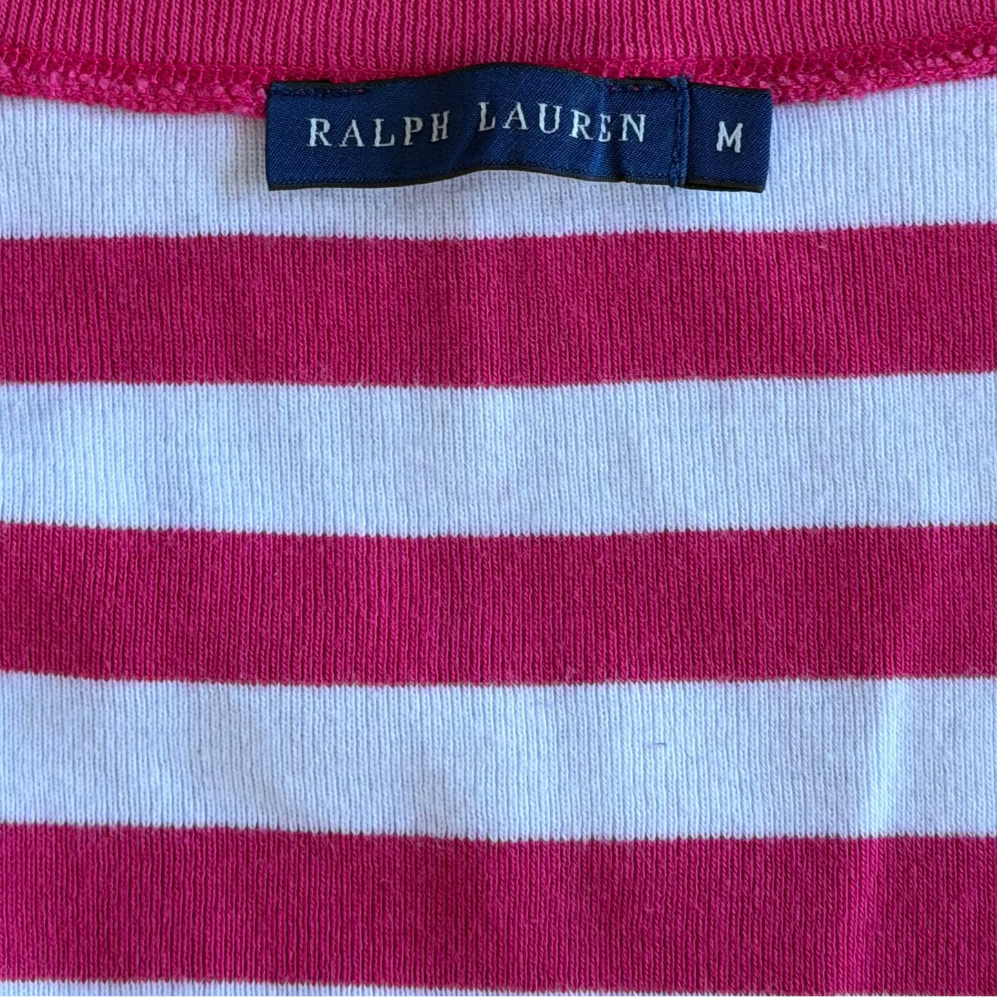 Y2K Ralph Lauren Low Cut Striped Baby Tee - M/L