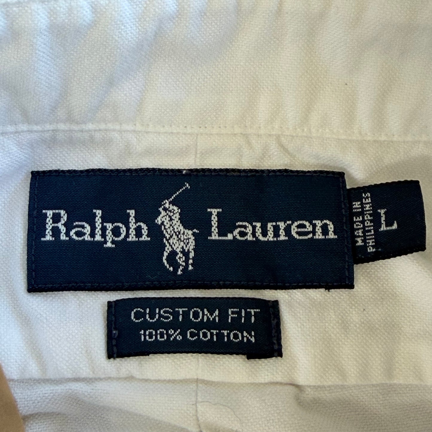 90s Polo Ralph Lauren Cotton Button Up Shirt - L