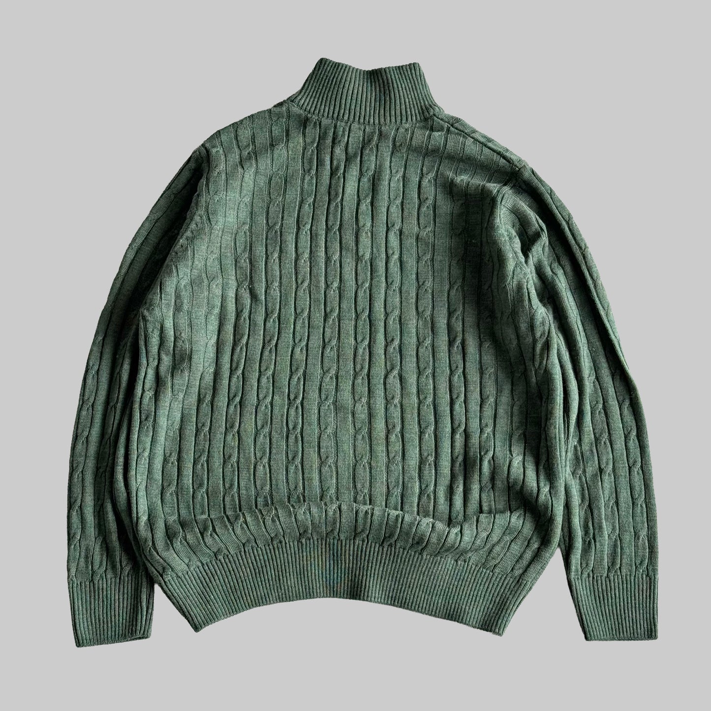 Ralph Lauren Cable Knit Quarter Zip - XL