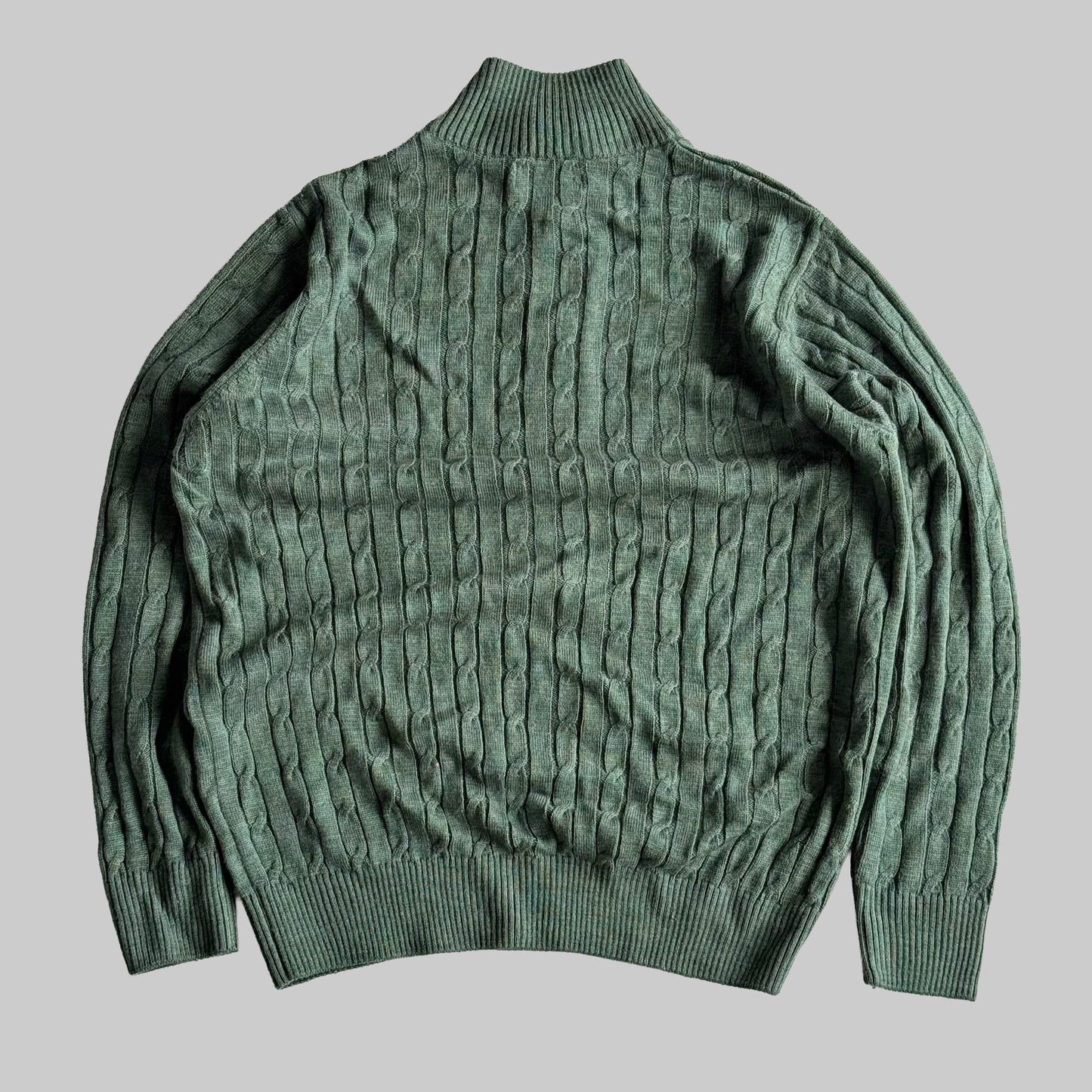 Ralph Lauren Cable Knit Quarter Zip - XL