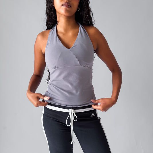 Y2K Nike Halter Neck Activewear Tank - M/L