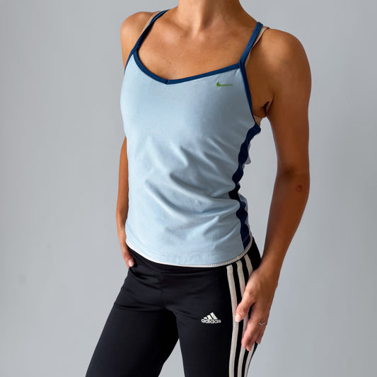 Y2K Nike Panelled Activewear Tank - M