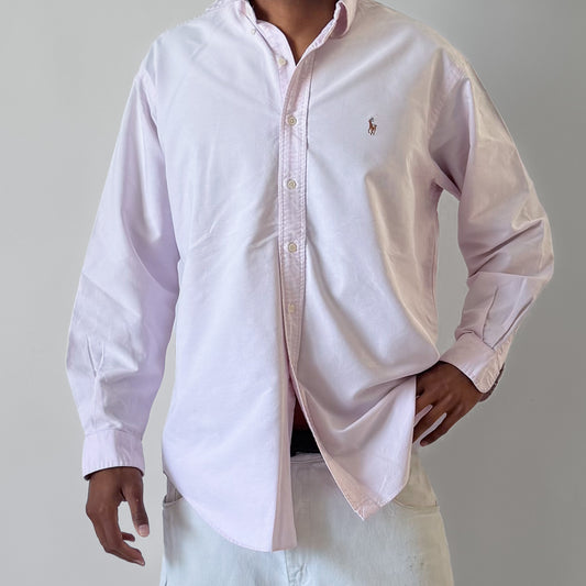 90s Polo Ralph Lauren Cotton Button Up Shirt - L