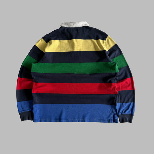 90s Polo Ralph Lauren Striped Rugby Shirt - XL