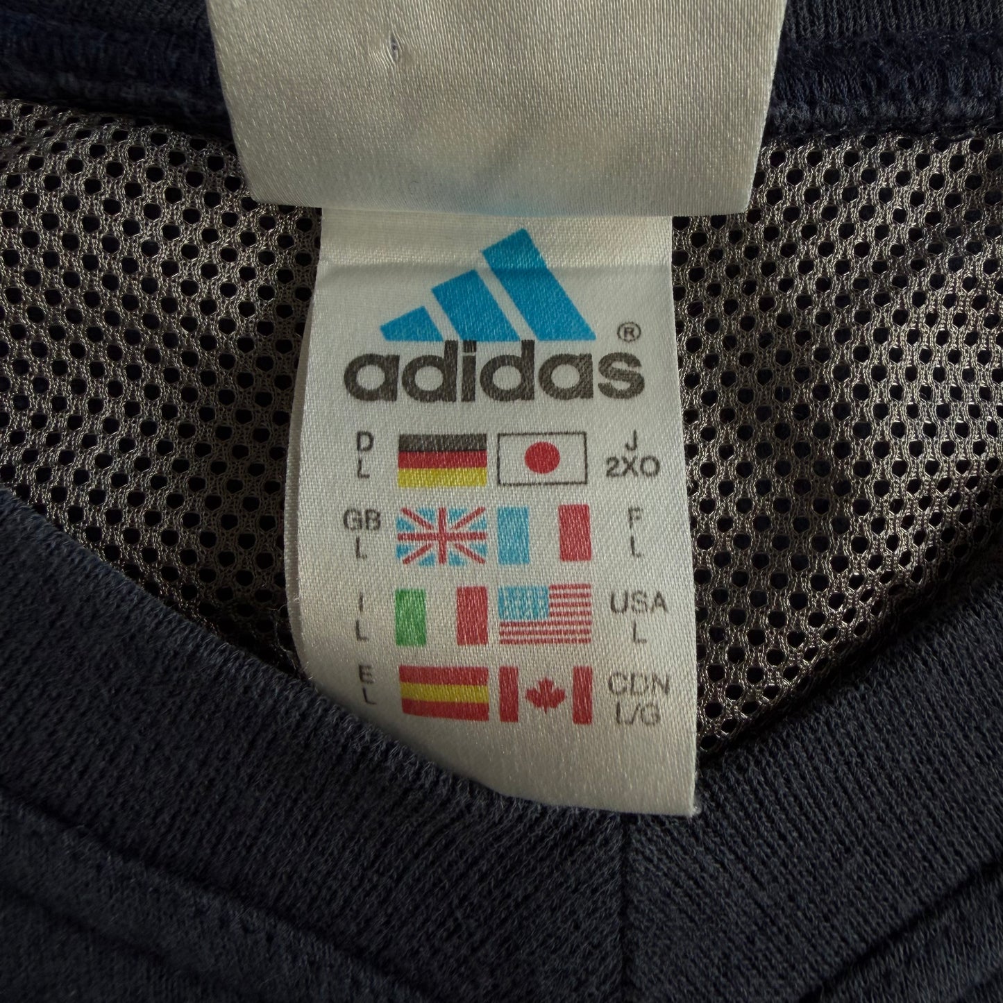 90s Adidas Striped Sweatshirt - L