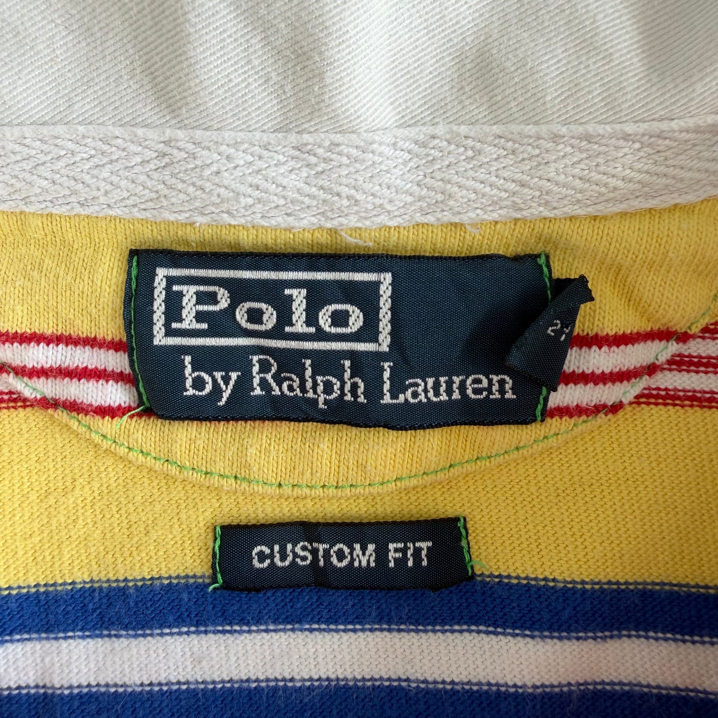 90s Polo Ralph Lauren Striped Rugby Shirt - M