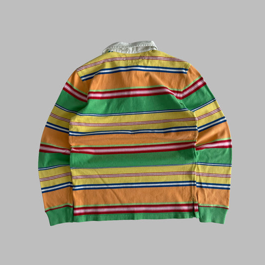 90s Polo Ralph Lauren Striped Rugby Shirt - M