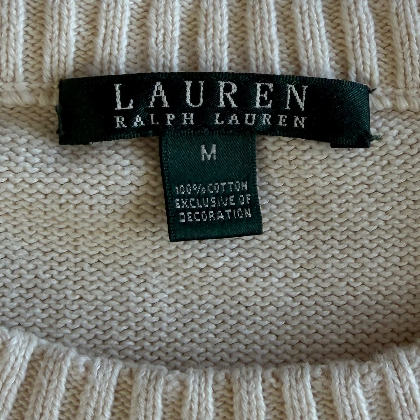 Y2K Polo Ralph Lauren Lightweight Flag Knit - M