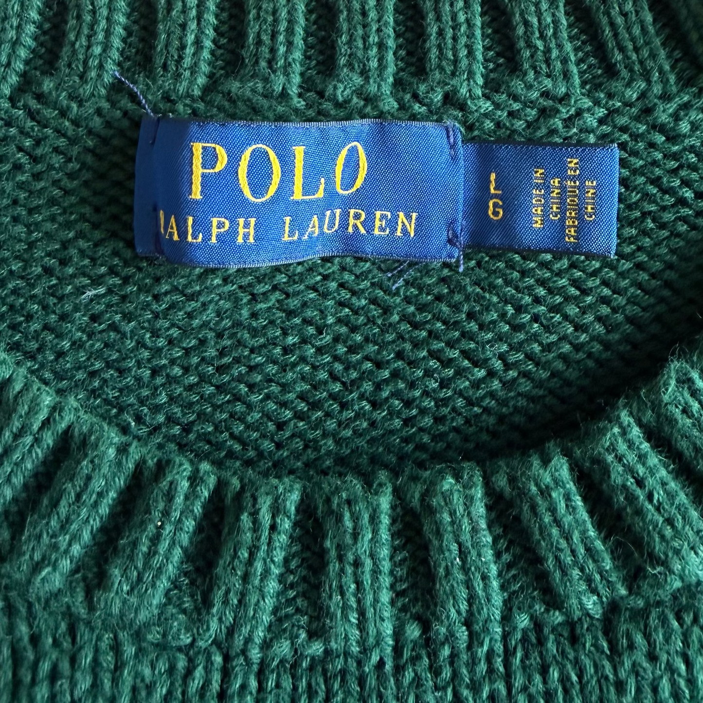 Polo Ralph Lauren Spell Out Heavy Knit - L