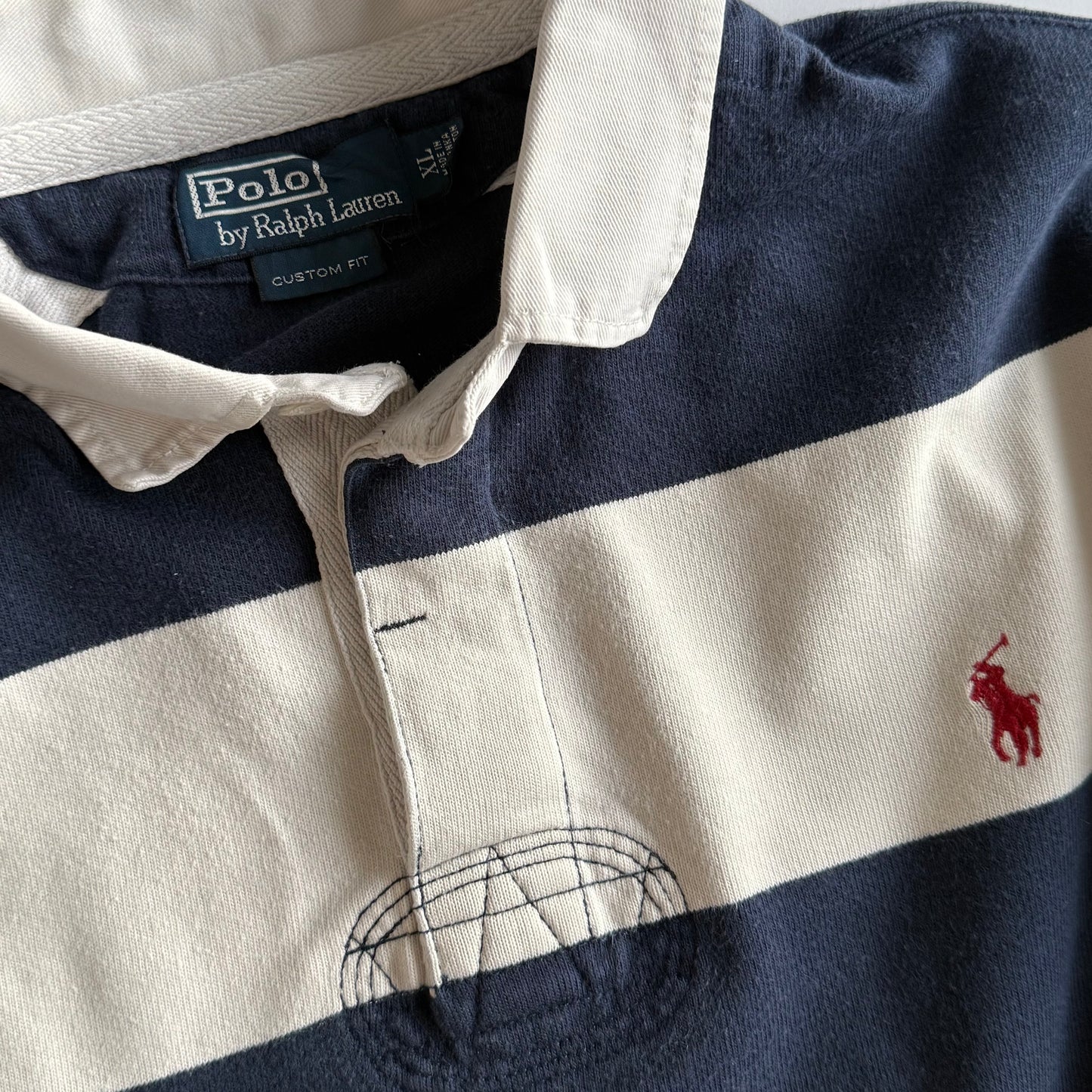 Ralph Lauren Striped Rugby Shirt - X-Large