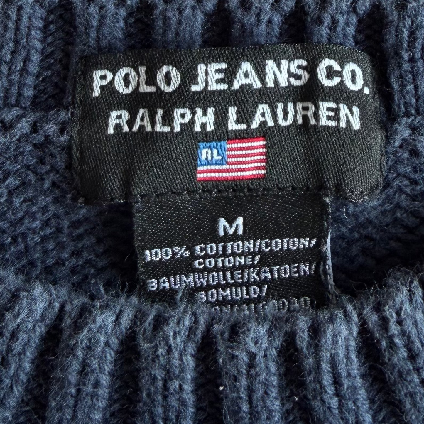 Y2K Ralph Lauren Polo Jeans Co Flag Knit - M