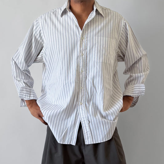 Y2K Polo Ralph Lauren Striped Button Up Shirt - L