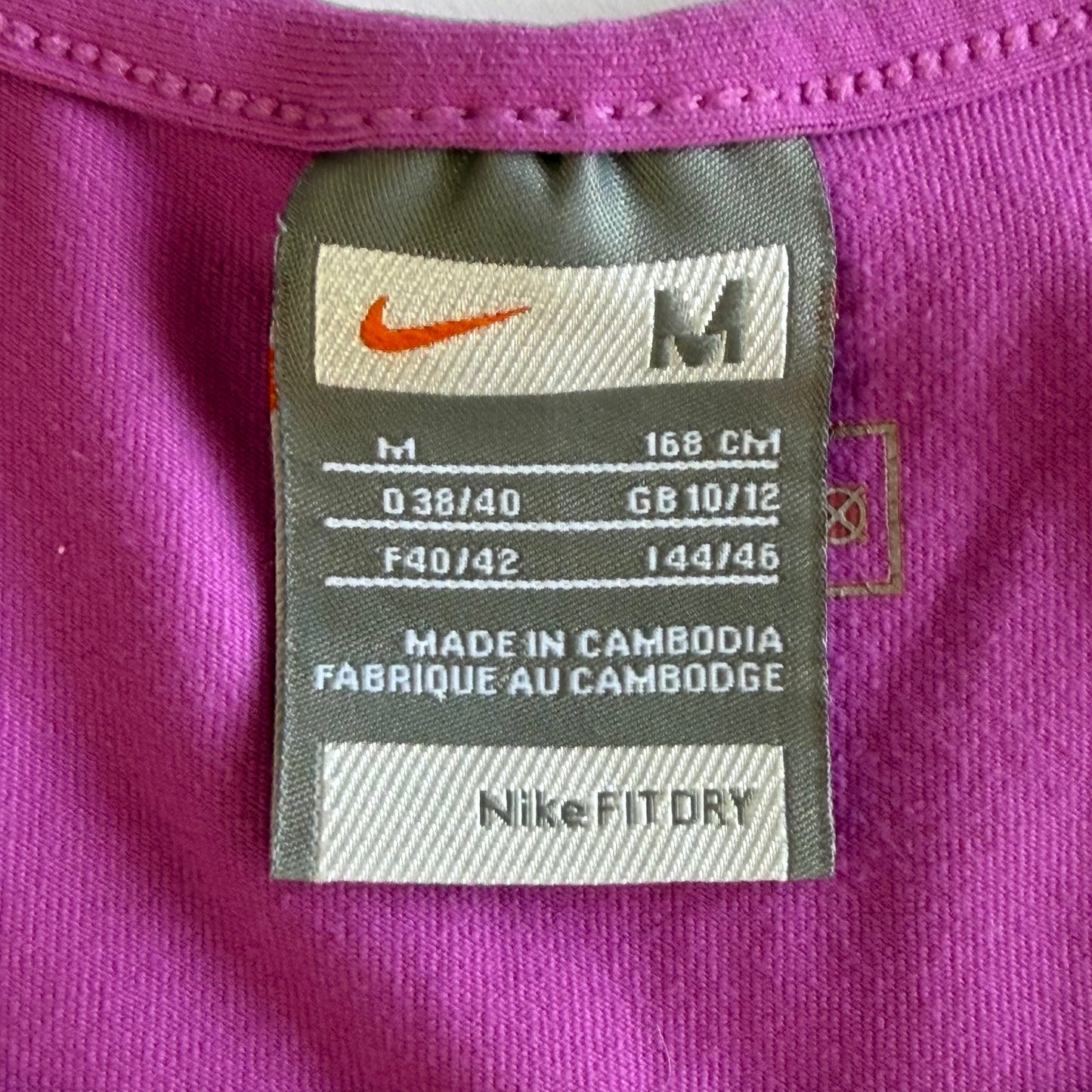 Y2K Nike Single Swoosh Activewear Top - M