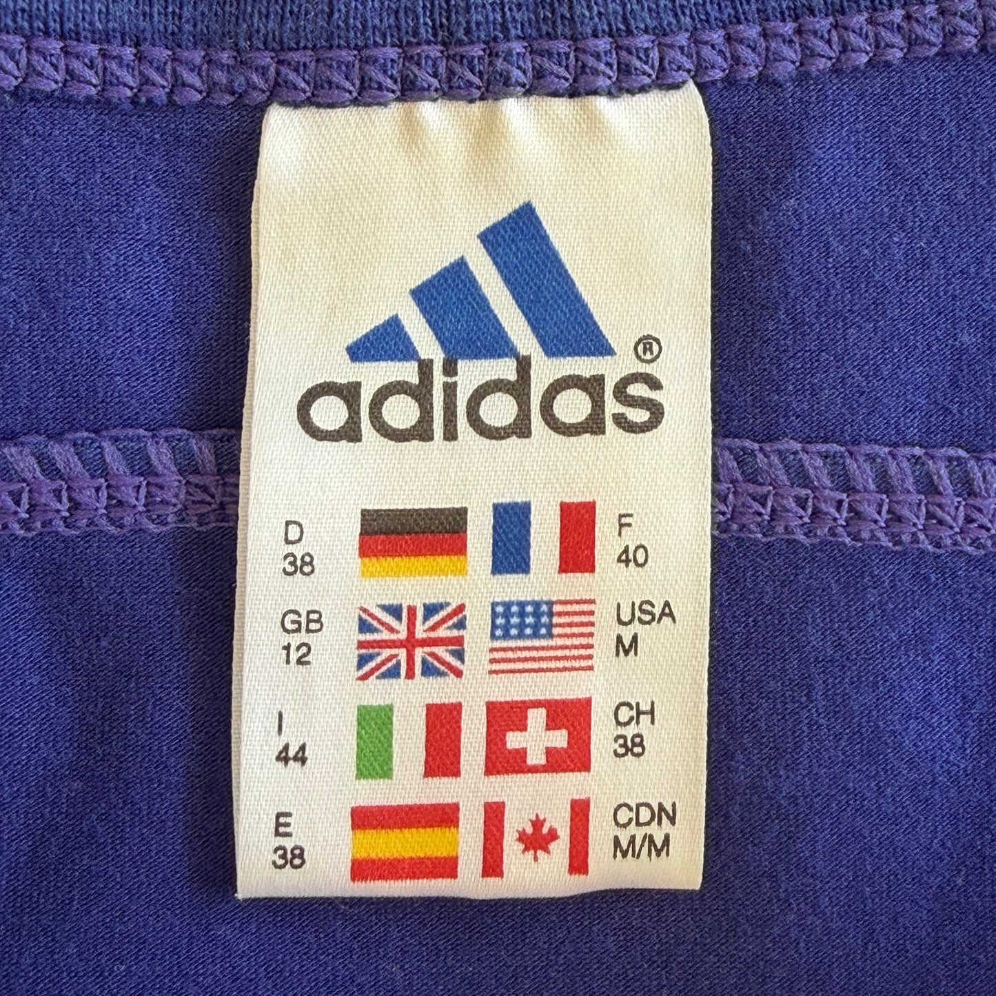 Y2K Adidas Three Stripe Activewear Tank - M