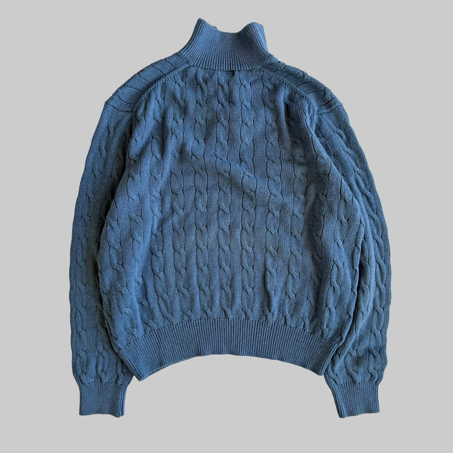 Ralph Lauren Cable Knit Quarter Zip - Large