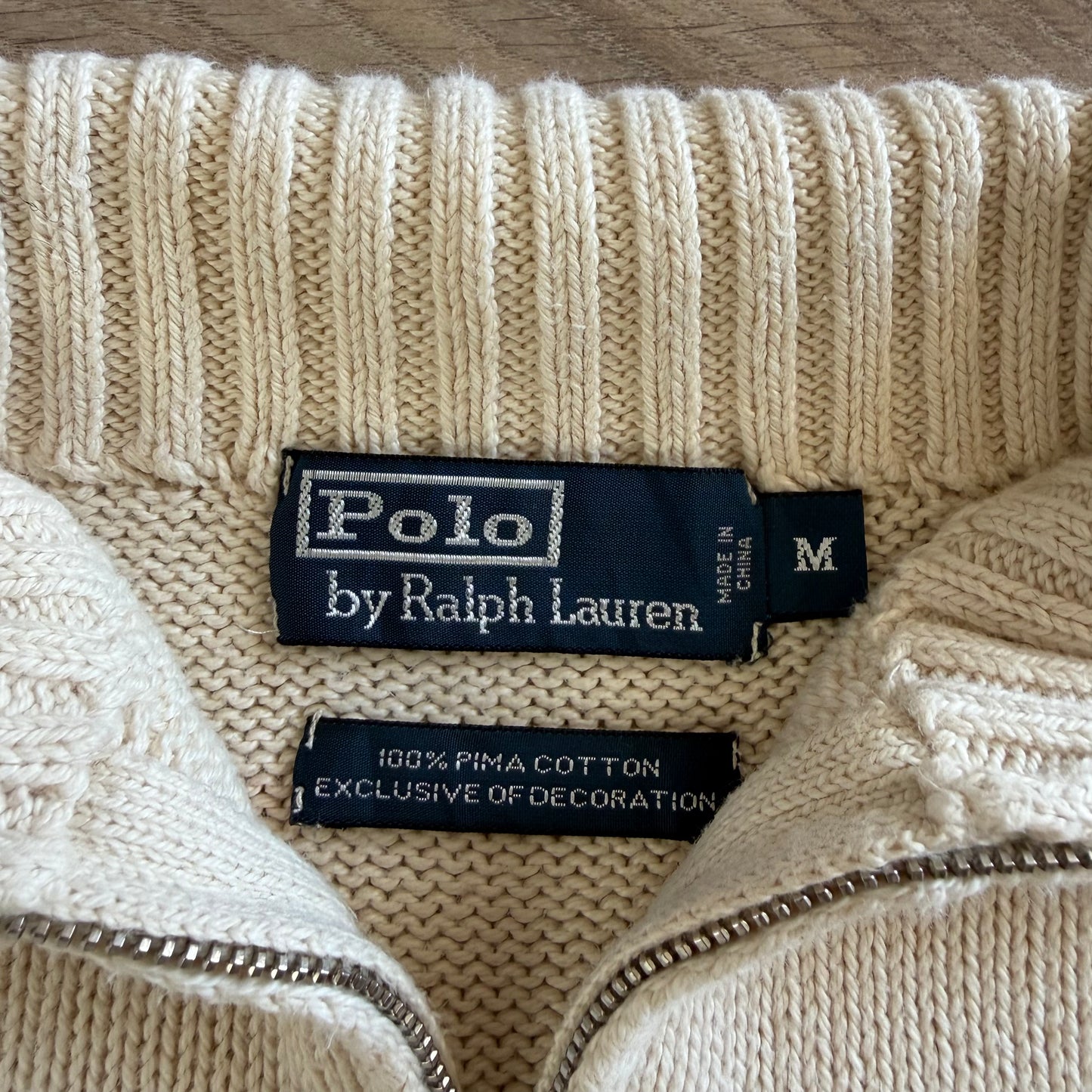 90s Polo Ralph Lauren Heavyweight Quarter Zip - M