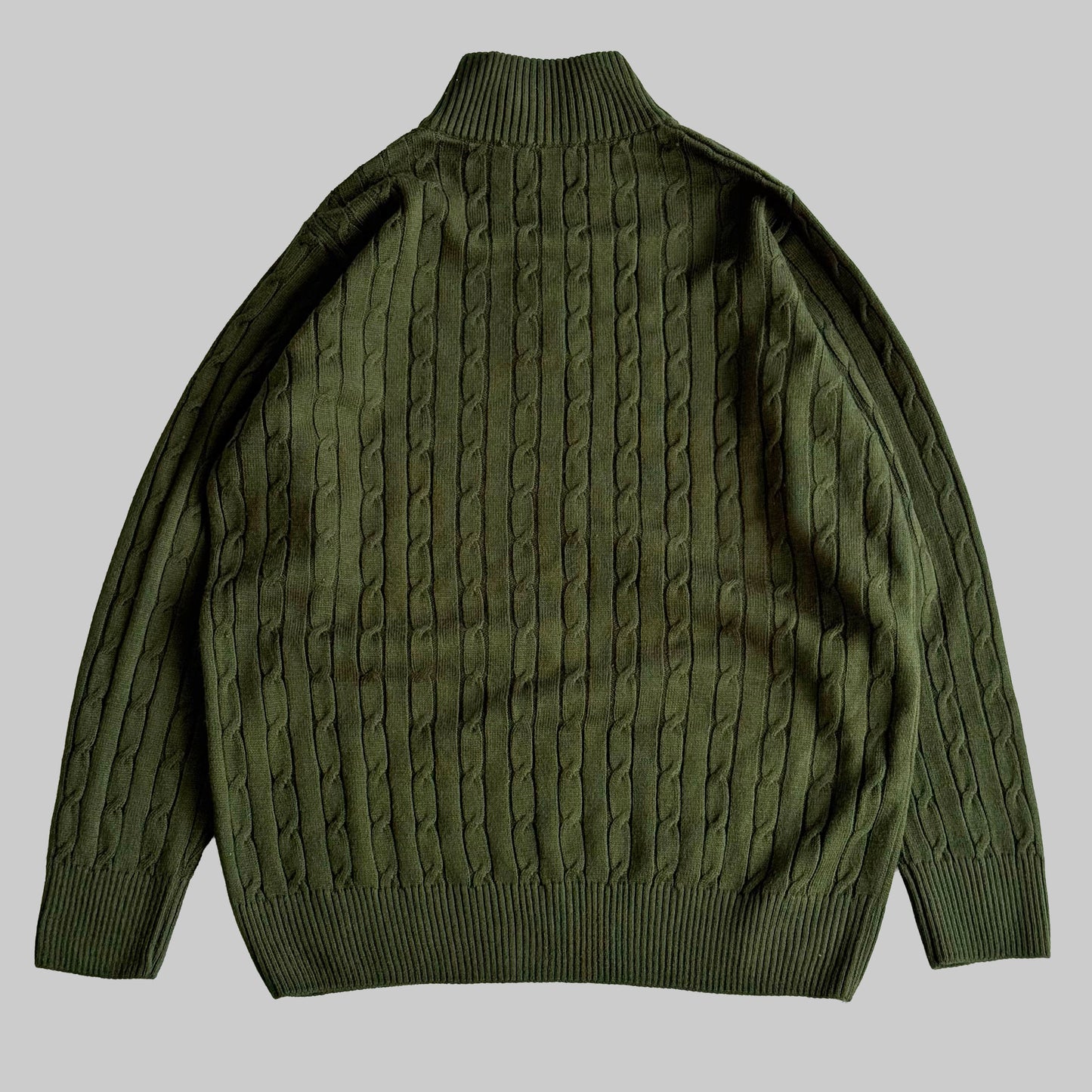 Ralph Lauren Cable Knit Quarter Zip - XL
