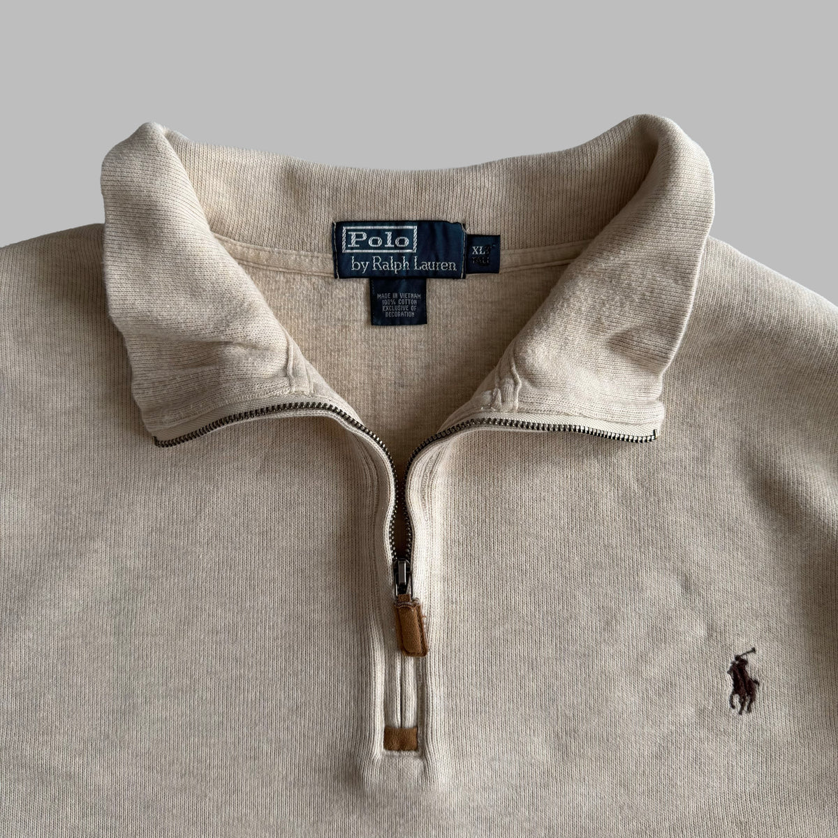 90s Polo Ralph Lauren Boxy Quarter Zip - XL