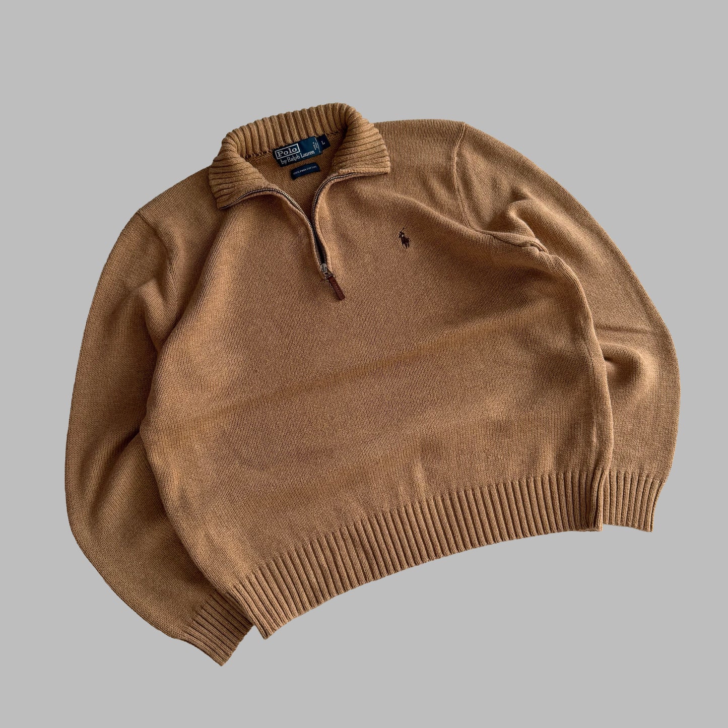 90s Polo Ralph Lauren Heavyweight Quarter Zip - L