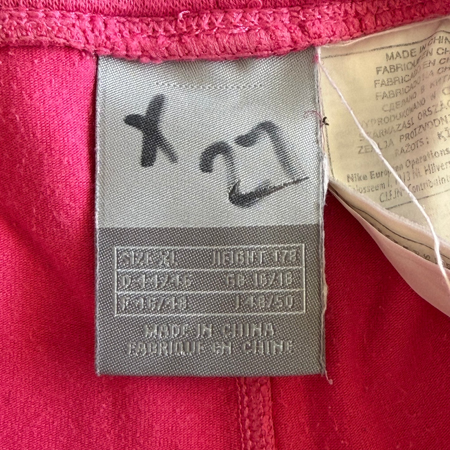 Y2K Nike Striped Cotton Mini Shorts - XL