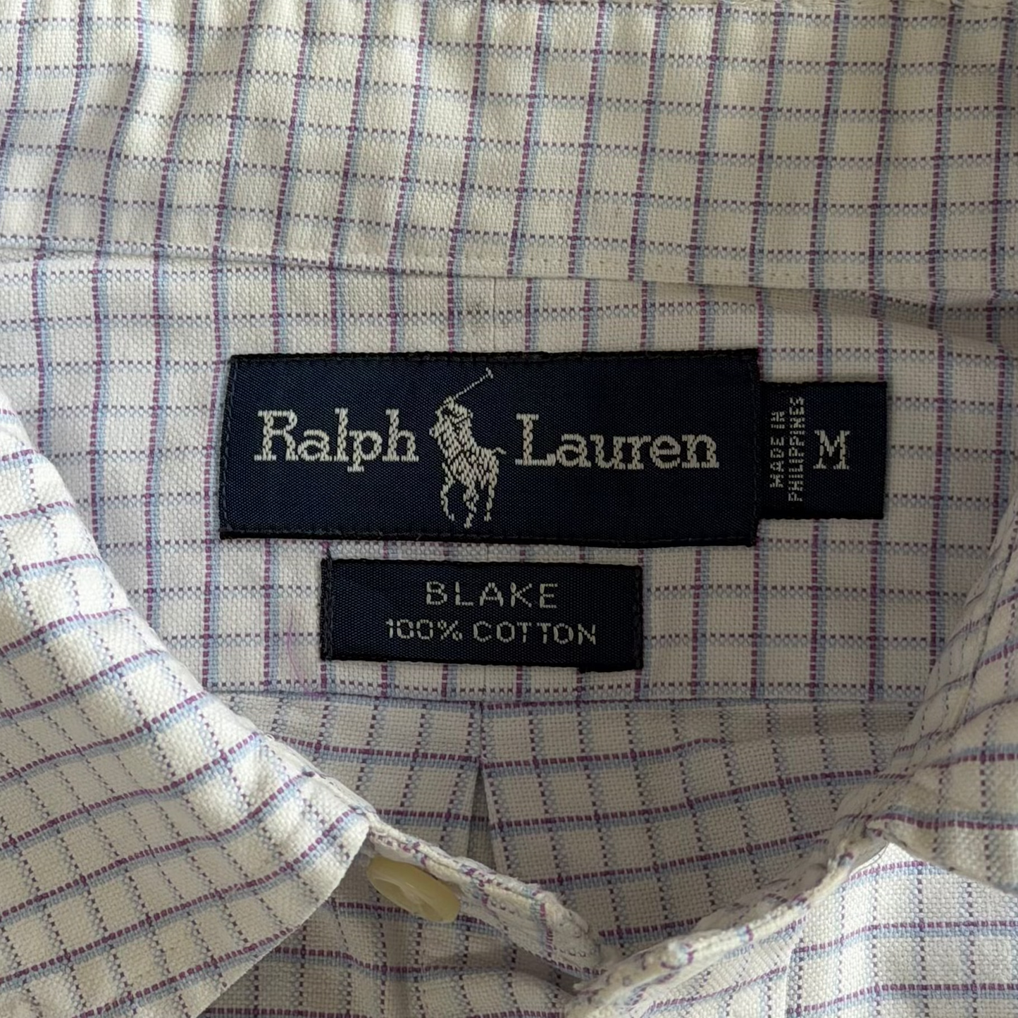 Y2K Polo Ralph Lauren Checkered Button Up Shirt - XL
