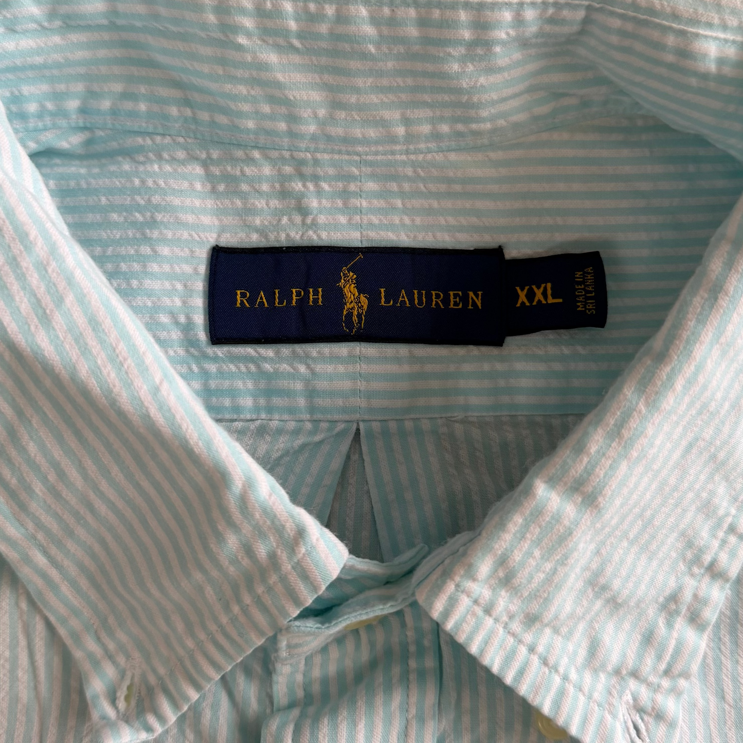 Y2K Polo Ralph Lauren Striped Button Up Shirt - XXL