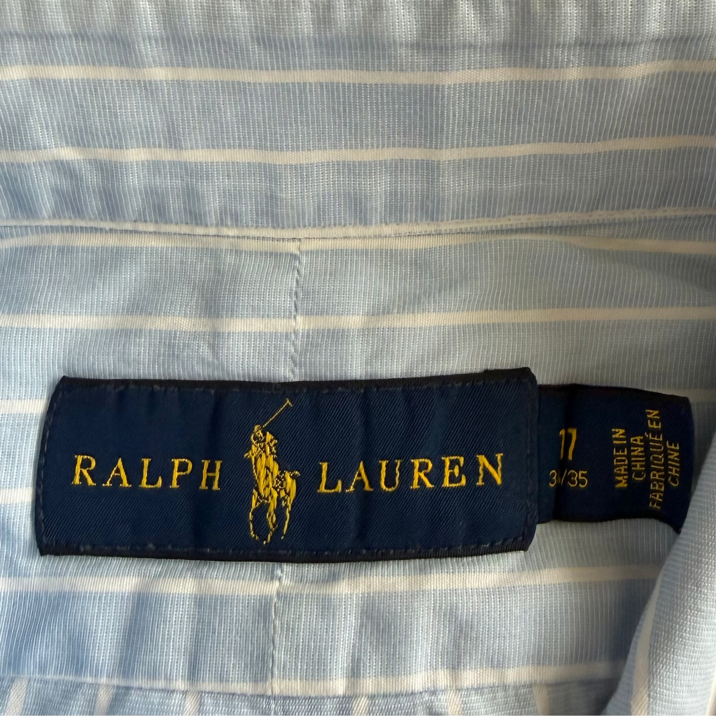 Y2K Polo Ralph Lauren Striped Button Up Shirt - L