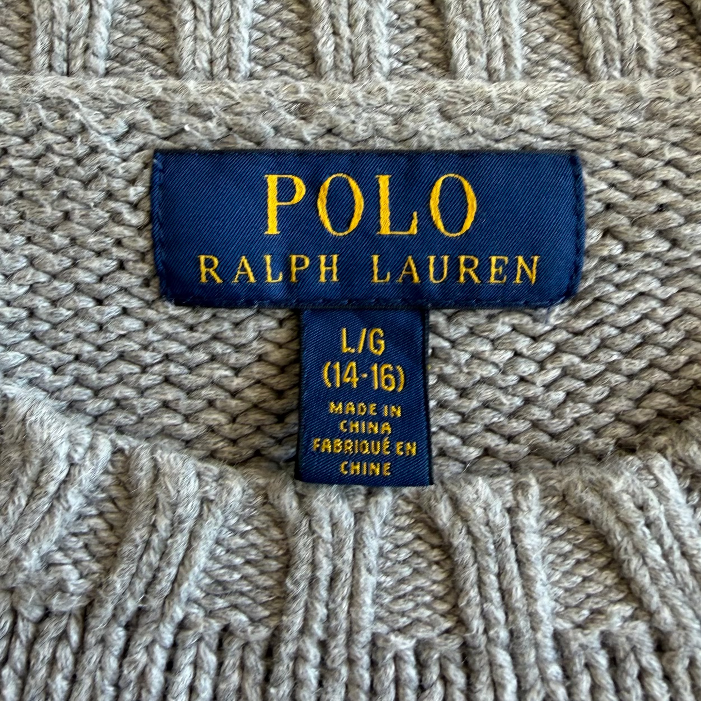 Ralph Lauren Flag Heavy Knit - S